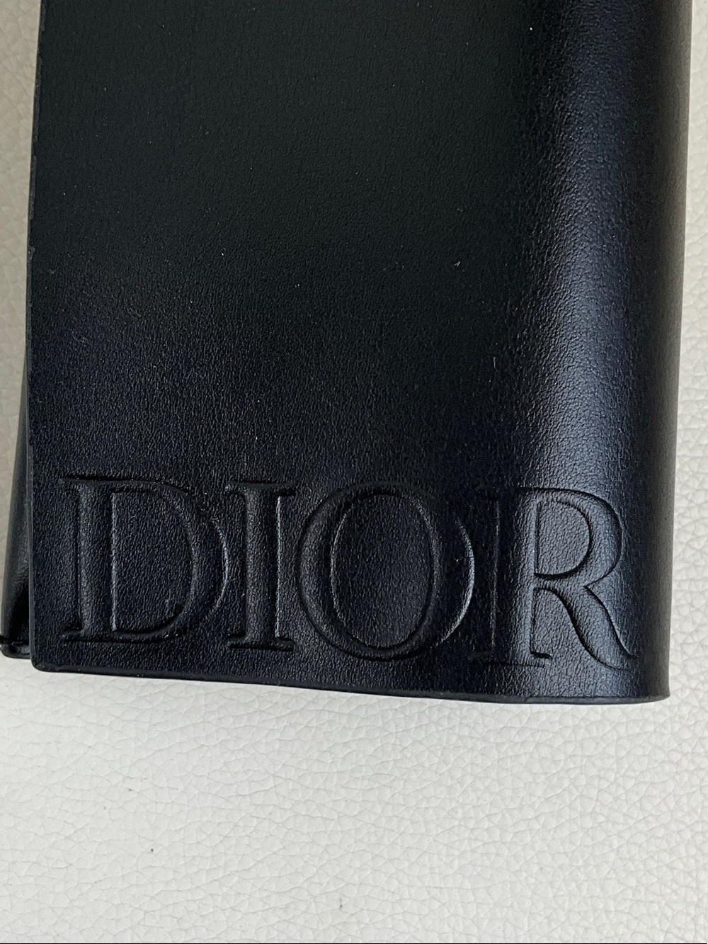 Dior Black Embossed Leather Eyewear Case - Picture 2 of 6